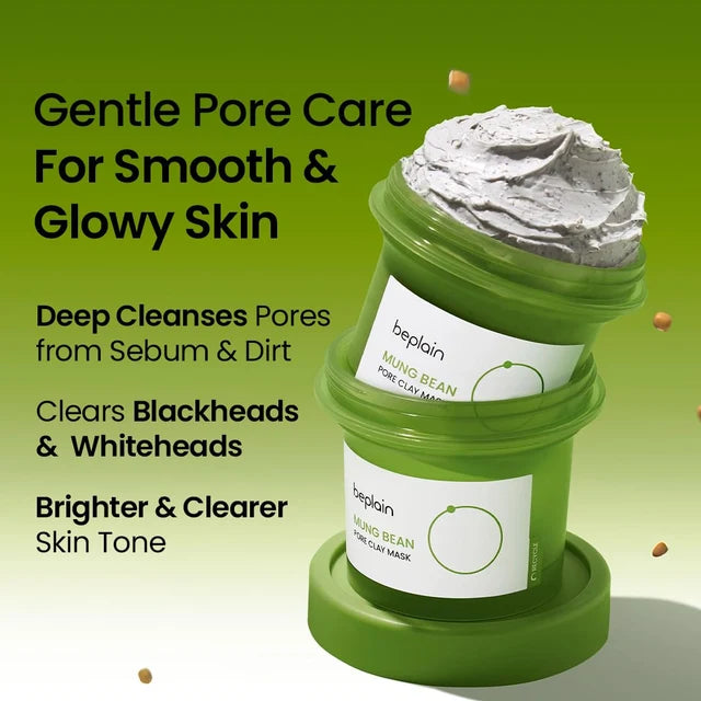 beplain Mung Bean Pore Clay Mask – 120ml