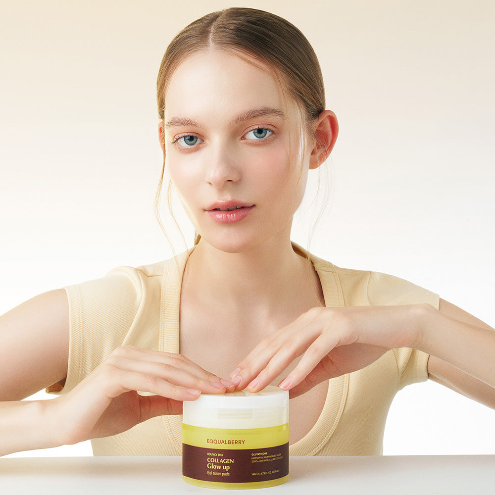 Eqqualberry Collagen Glow Up Gel Toner Pads (60 pads)