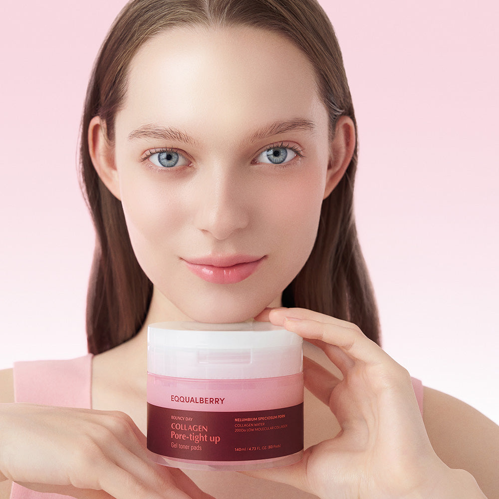 Eqqualberry Collagen Pore-Tight Up Gel Toner Pads (60 pads)