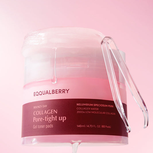 Eqqualberry Collagen Pore-Tight Up Gel Toner Pads (60 pads)