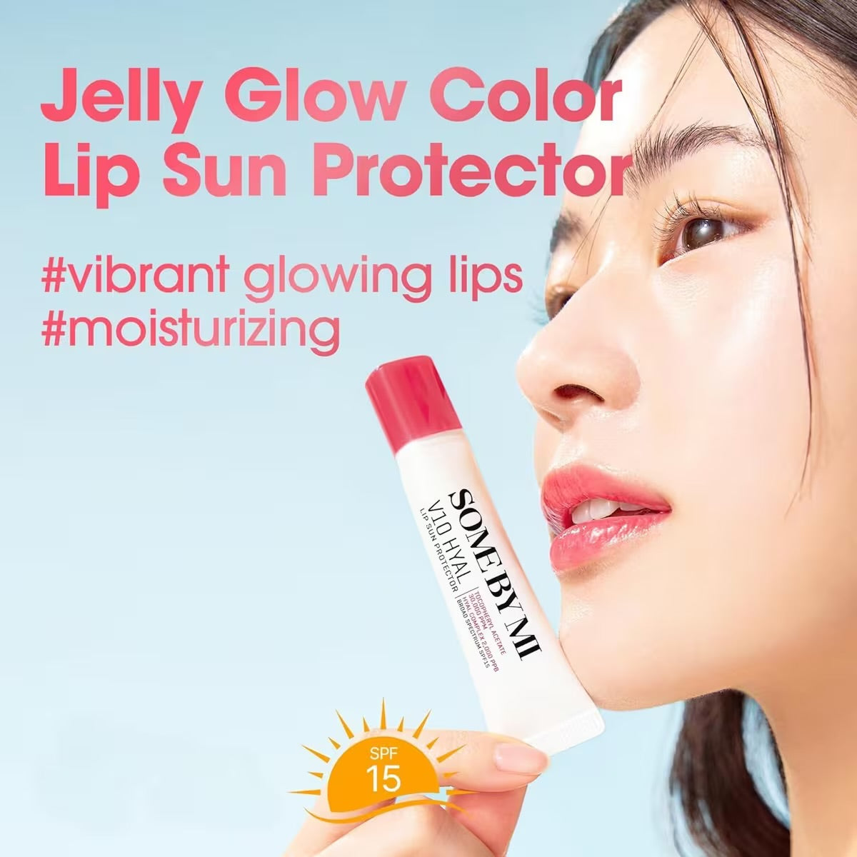 Some By Mi V10 Hya Lip Sun Protector – Tinted Hydrating Lip Balm with SPF 15