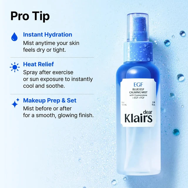 Dear Klairs Blue EGF Calming Mist – 100ml