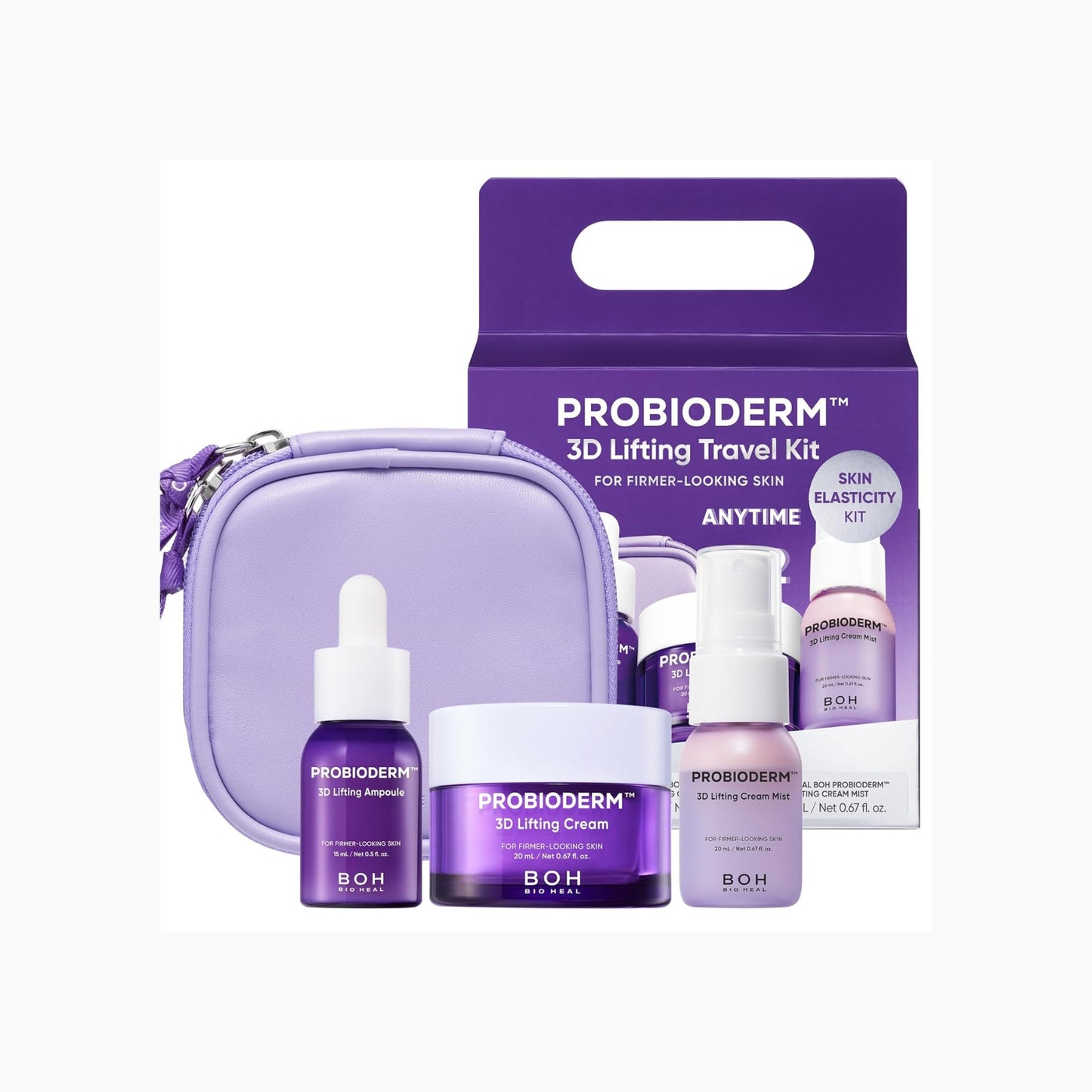BIOHEAL BOH Probioderm™ 3D Lifting Travel Kit (3-Piece Set+ Travel Bag)