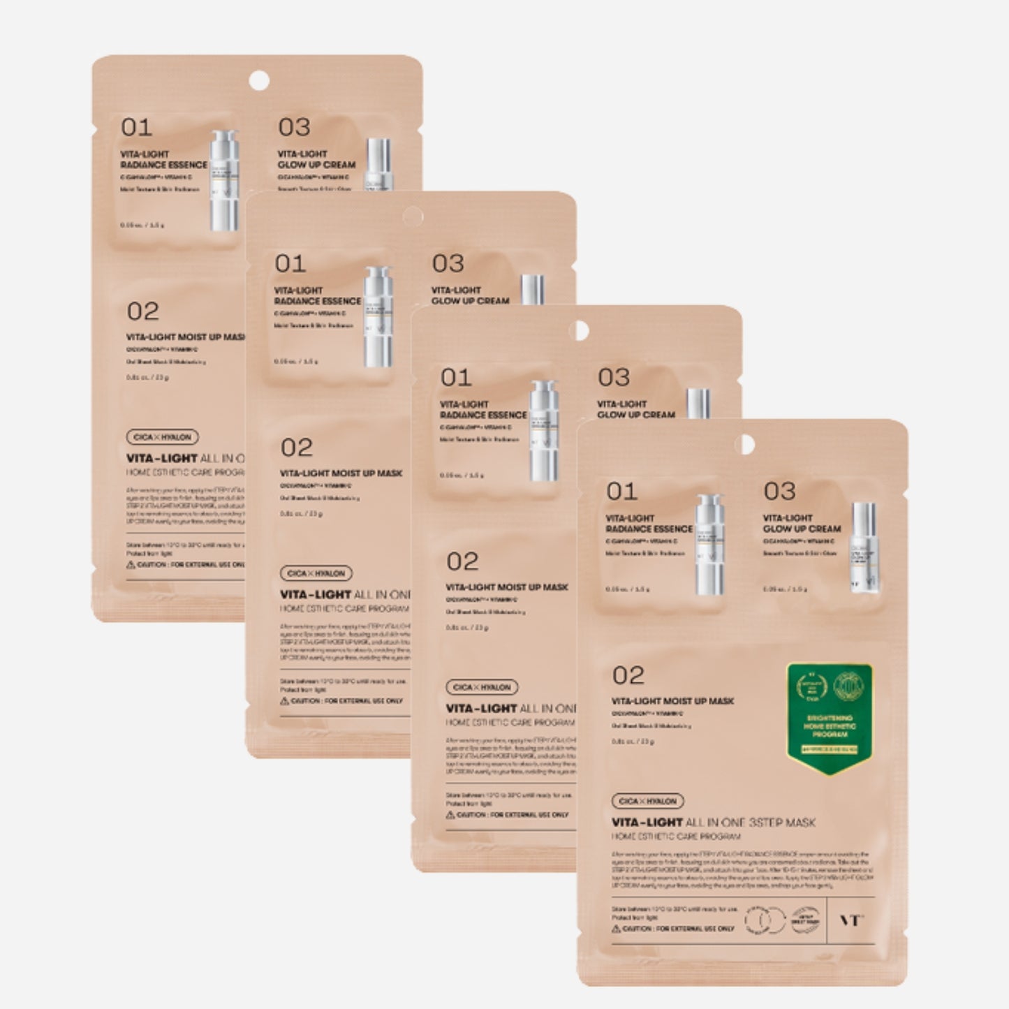 VT Cosmetics Reedle Shot Vita-Light All-in-One 3-Step Mask
