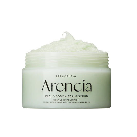 Arencia Fresh Cloud Sea Salt Body & Scalp Scrub – Green (250g)