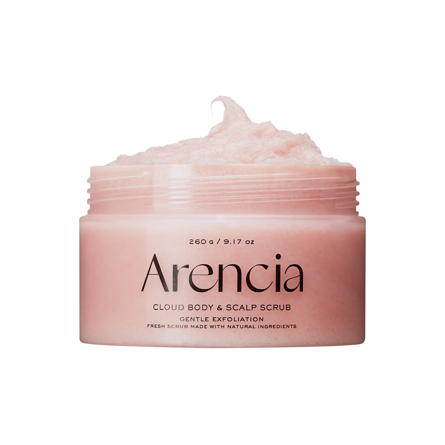 Arencia Fresh Cloud Sea Salt Body & Scalp Scrub – Pink (250g)