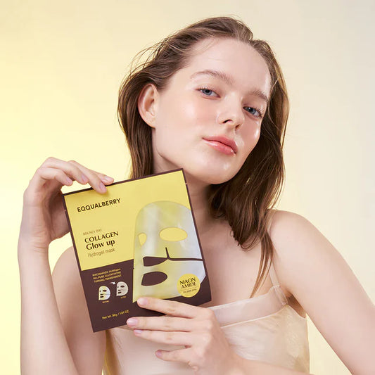 Eqqualberry Collagen Glow Up Hydrogel Mask (Box 4 Masks)