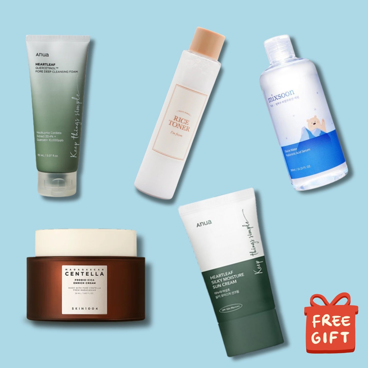 Glass Skin Starter Set – 5-Step K-Beauty Routine for Radiant Skin