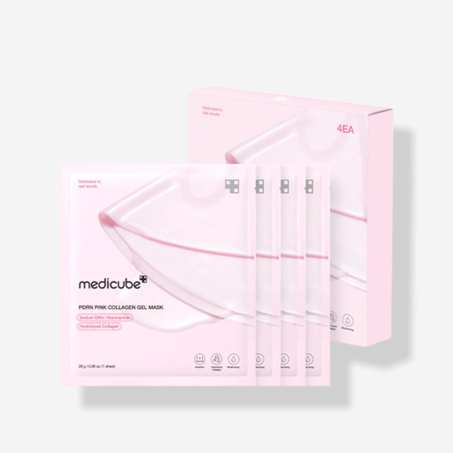 Medicube Salmon PDRN Pink Collagen Jelly Gel Mask -1 Box (4 masks)