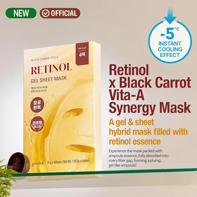 Goodal Retinol + Black Carrot Gel Sheet Mask