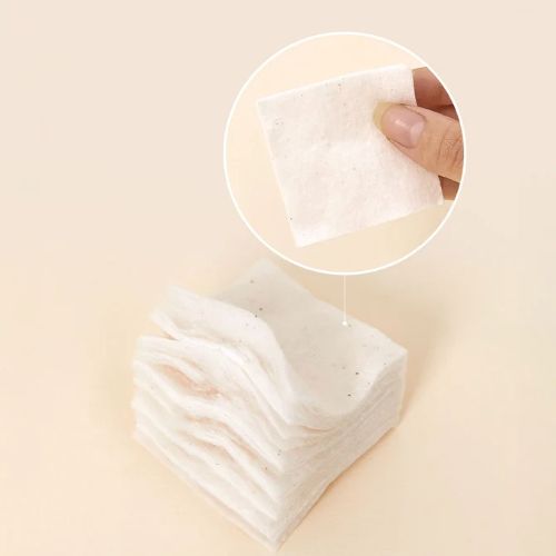 Heveblue Bleach-Free Biodegradable Stretchy 100% Cotton Pads – 60ea