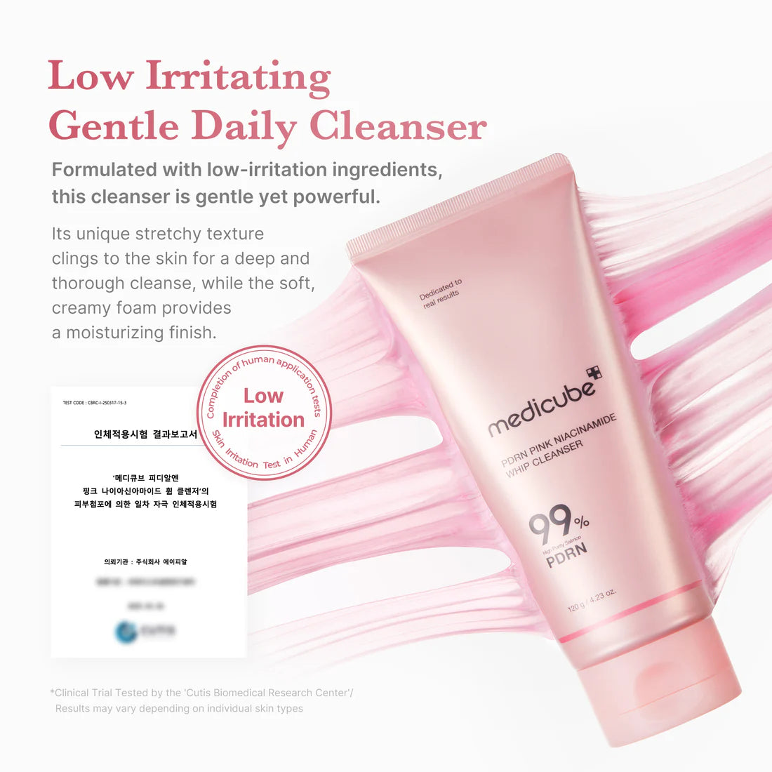 Medicube Pink Niacinamide Whip Cleanser (120ml)