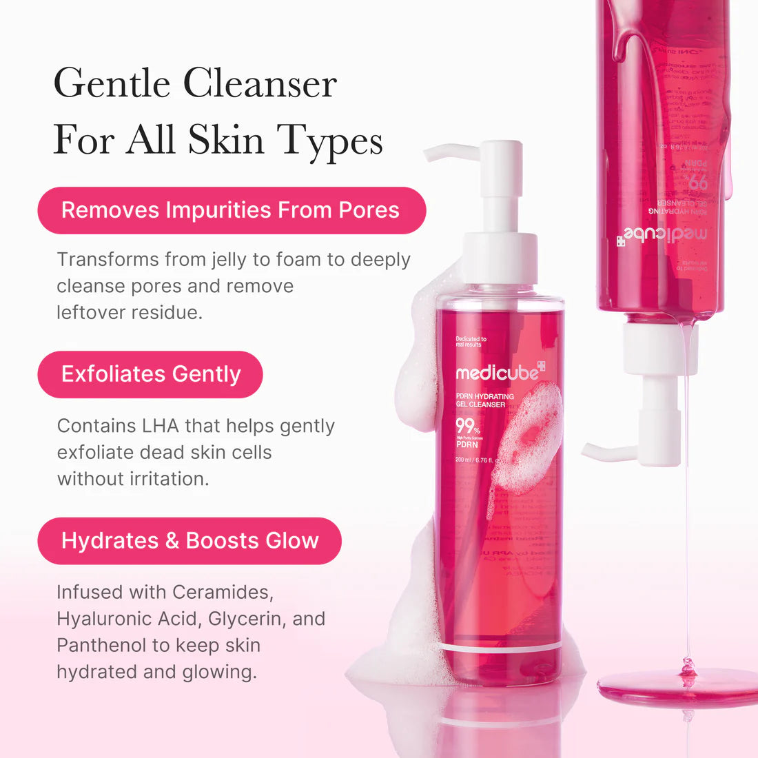 Medicube PDRN Hydrating Gel Cleanser (200ml)