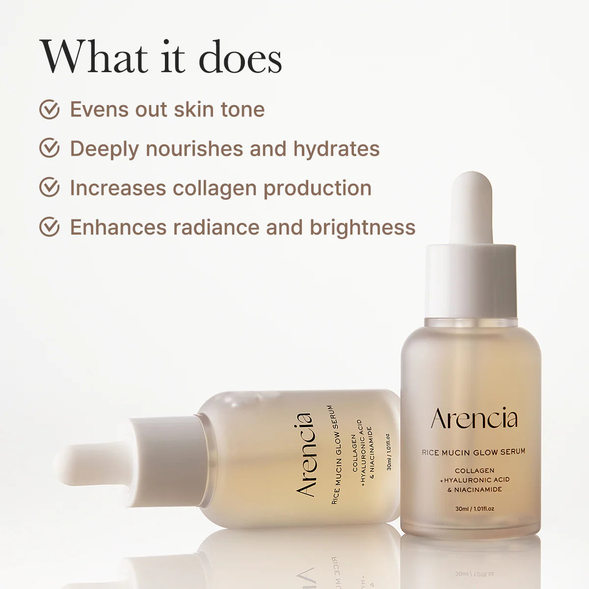Arencia Rice Mucin Glow Serum (1.01 fl oz / 30g)