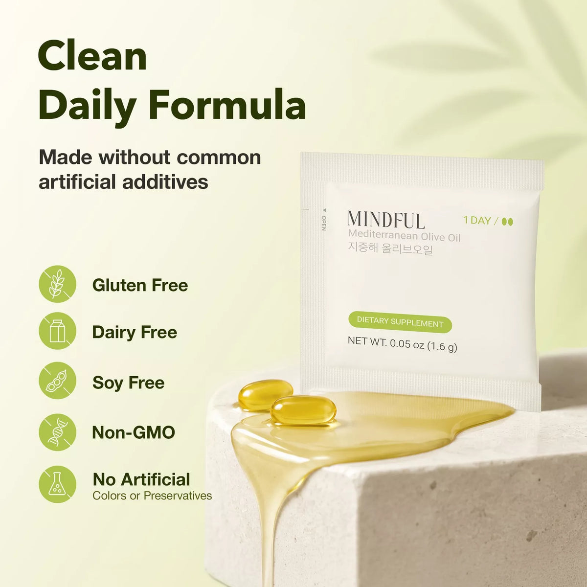 Foodology MINDFUL Mediterranean Olive Oil (30 pouch)