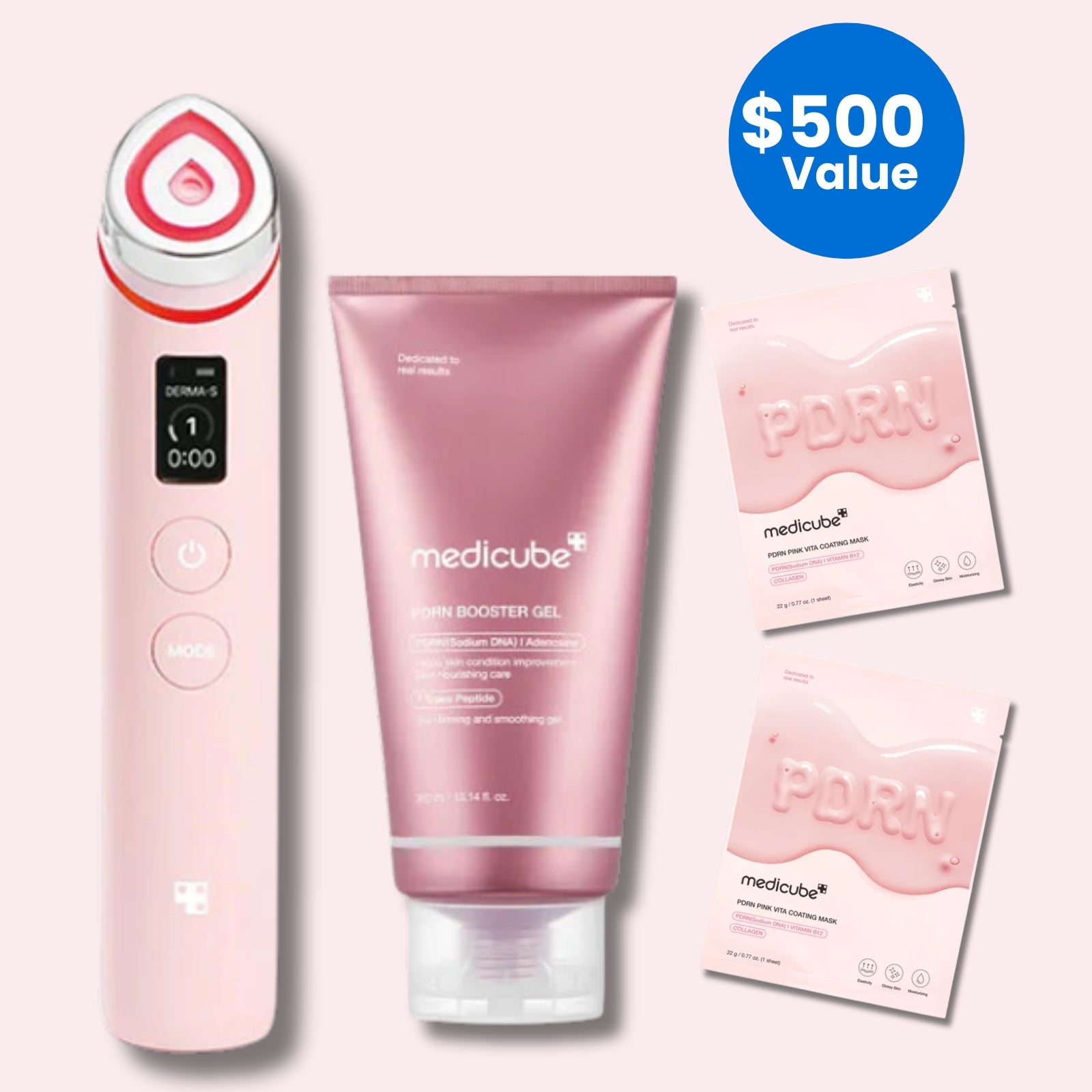 Medicube AGE-R Booster Pro Ex - PINK (+ AGE R PDRN BOOSTER GEL 300