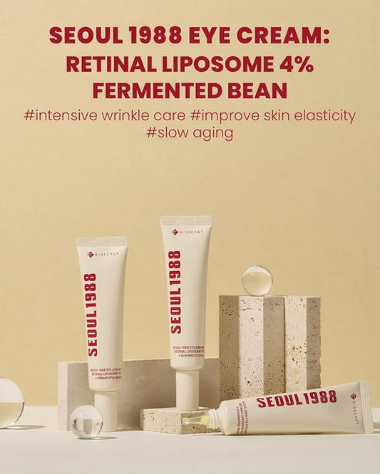 KSecret SEOUL 1988 Eye Cream – Retinal Liposome 4% + Fermented Extracts (30mL)