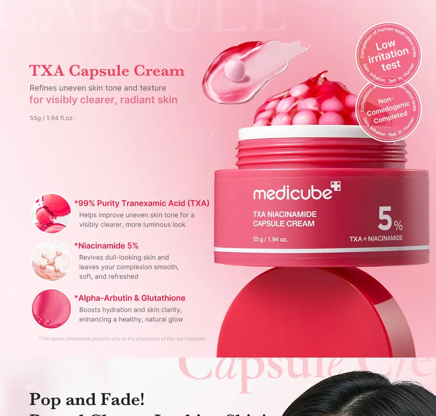 Medicube TXA Niacinamide Capsule Cream – Radiance & Tone Correcting Moisturizer