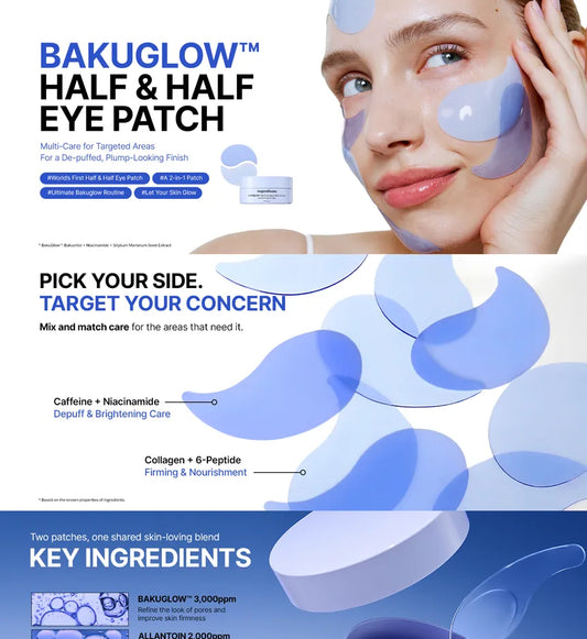 Ongredients BakuGlow Half & Half Eye Patch – 60pcs