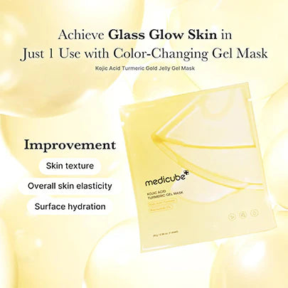 Medicube Kojic Acid Turmeric Brightening Gel Mask 1 Box (4 masks)