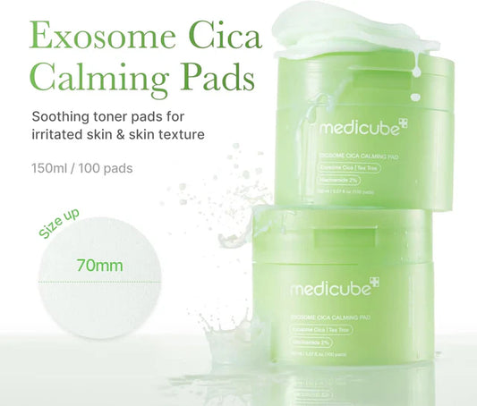 Medicube Exosome Cica Calming Pad 100 Pads