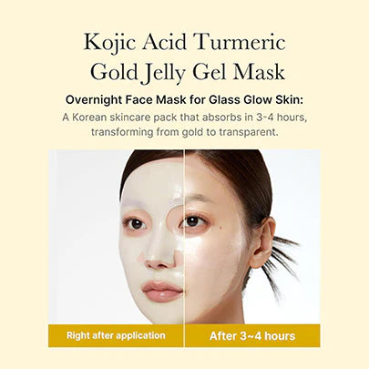 Medicube Kojic Acid Turmeric Brightening Gel Mask 1 Box (4 masks)