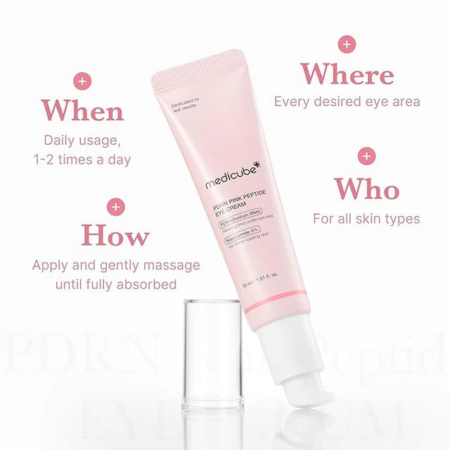 Medicube DNA PDRN Pink Peptide Eye Cream – 30mL
