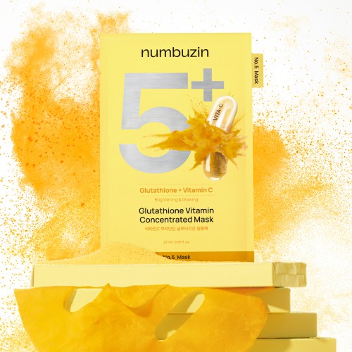 Numbuzin No.5+ Glutathione Vitamin Concentrated Mask (1 Sheet)
