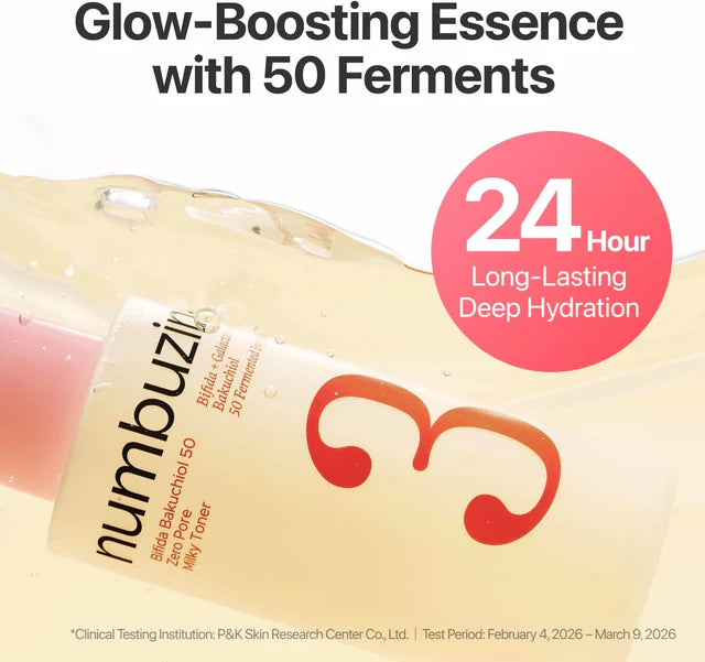 Numbuzin No.3 Bifida Bakuchiol 50 Zero Pore Milky Toner 200ml