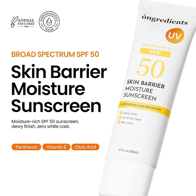 Ongredients Skin Barrier Moisture Sunscreen SPF 50 PA++++ 50ml