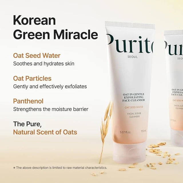 Purito Oat In Gentle Exfoliating Face Cleanser 150ml