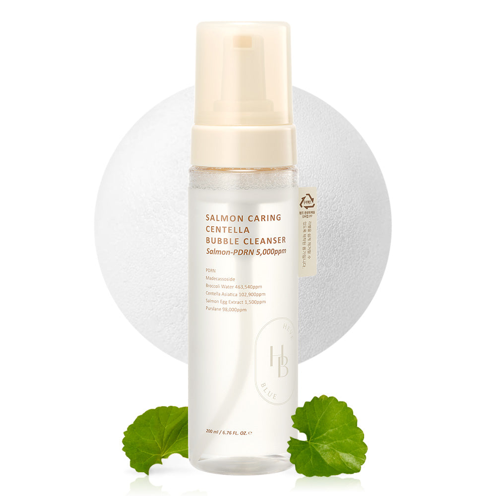 Heveblue Salmon Caring Centella Bubble Cleanser 200ml