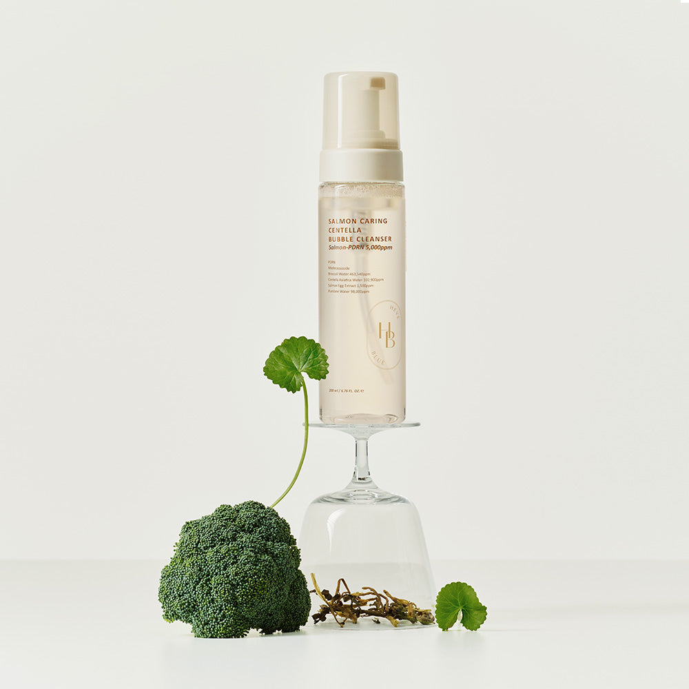 Heveblue Salmon Caring Centella Bubble Cleanser 200ml