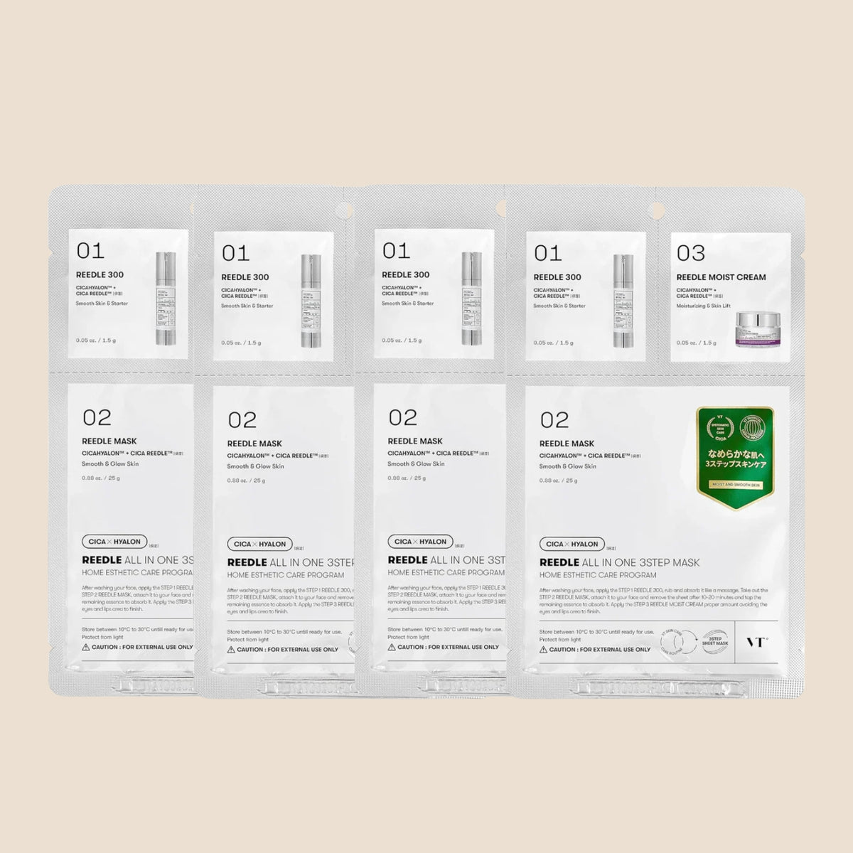 Step By Step Vt Capsule Mask Routine VT Cosmetics Reedle All-in-One 3-Step Mask – Daso Beauty