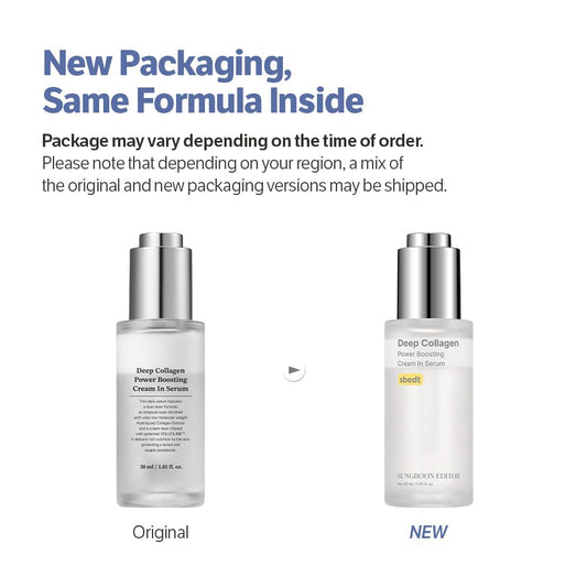 Sungboon Editor  Deep Collagen Power Boosting Cream In Serum 30ml