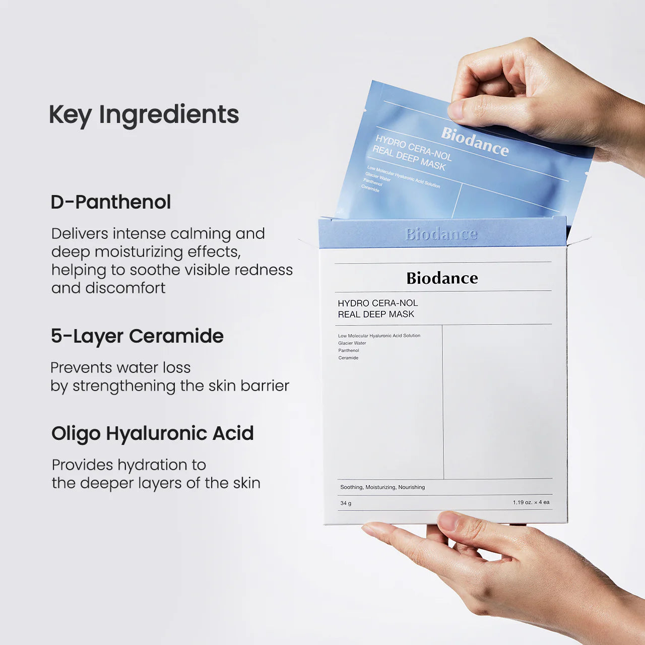 Biodance Hydro Cera-nol Real Deep Mask 4ea