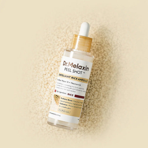 Dr.Melaxin Peel Shot Exfoliating White Rice Ampoule – Whiteheads & Skin Texture (80ml)