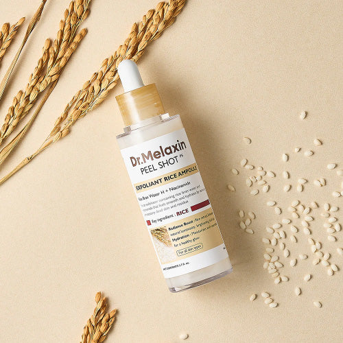 Dr.Melaxin Peel Shot Exfoliating White Rice Ampoule – Whiteheads & Skin Texture (80ml)