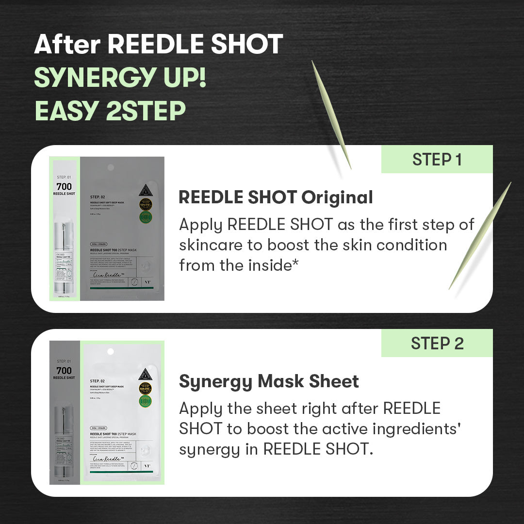 VT Cosmetics Reedle Shot 700 2-Step Mask (1ea)