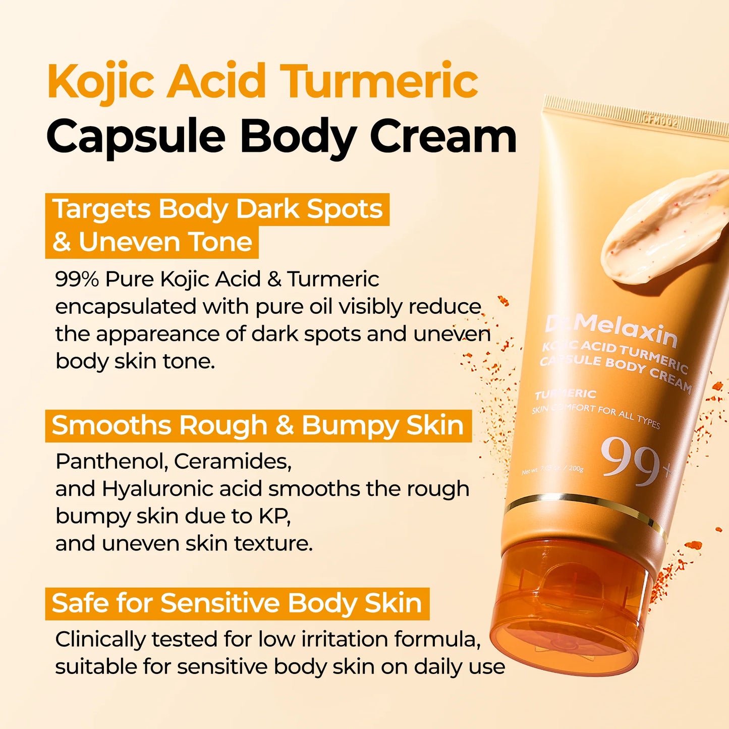 Dr. Melaxin Kojic Acid Turmeric Capsule Body Cream
