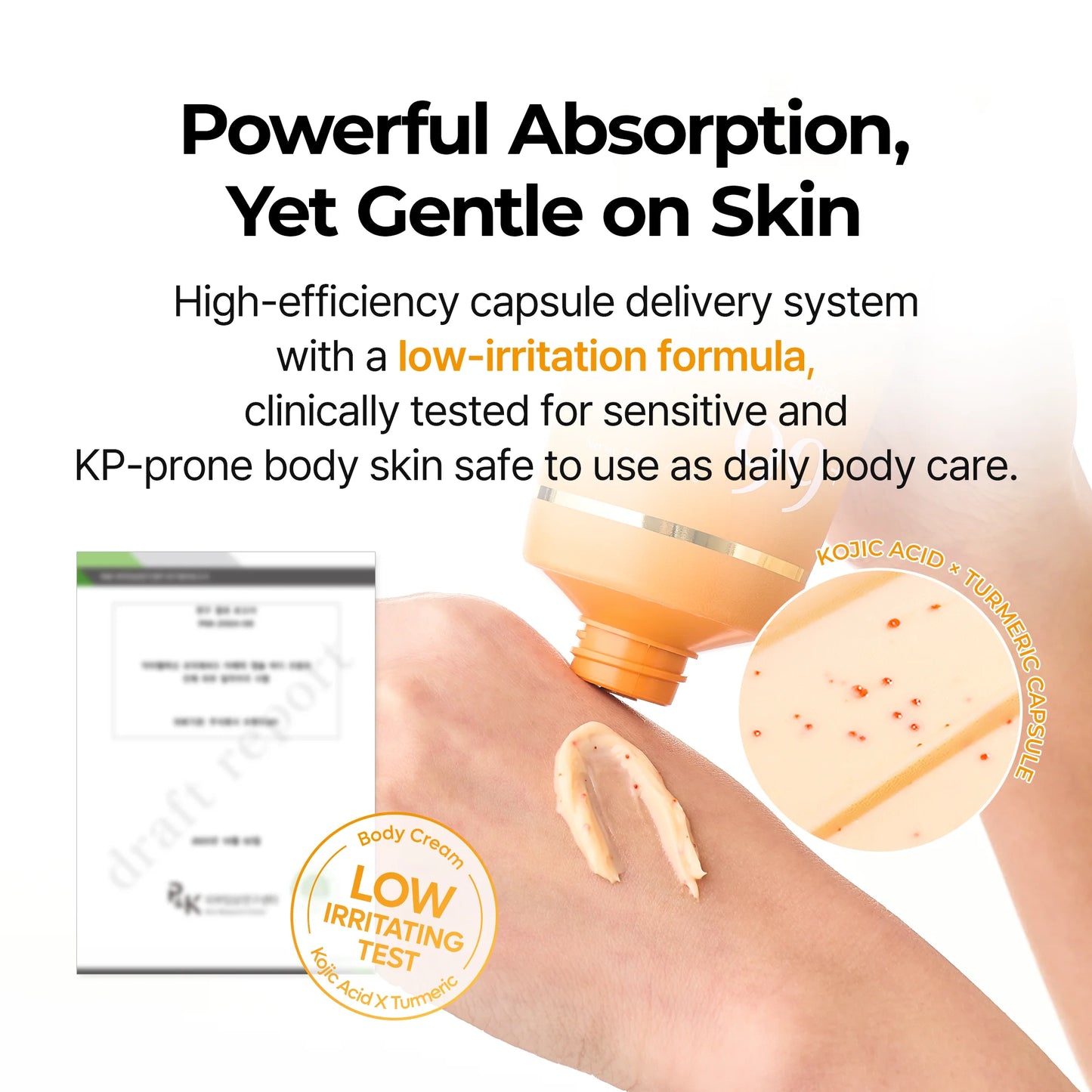 Dr. Melaxin Kojic Acid Turmeric Capsule Body Cream