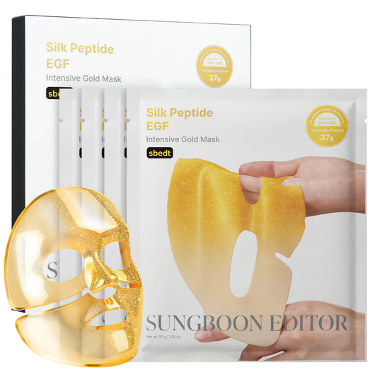Sungboon Editor Silk Peptide EGF Gold Mask 1box -4ea