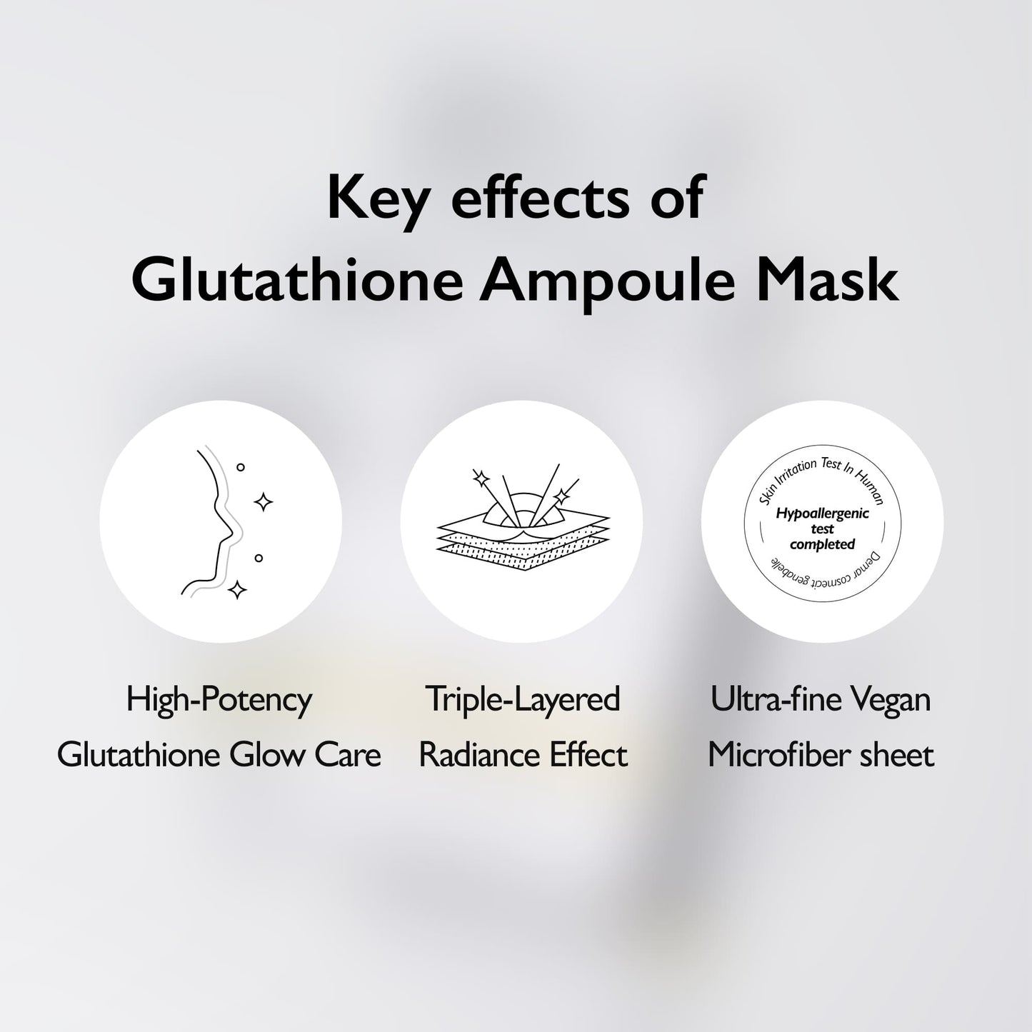 Genabelle Glutathione Brightening Ampoule Mask 25ml (5 Sheets)