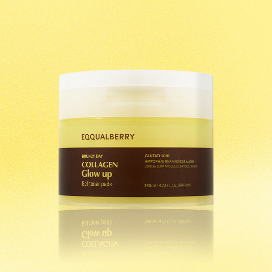Eqqualberry Collagen Glow Up Gel Toner Pads (60 pads)