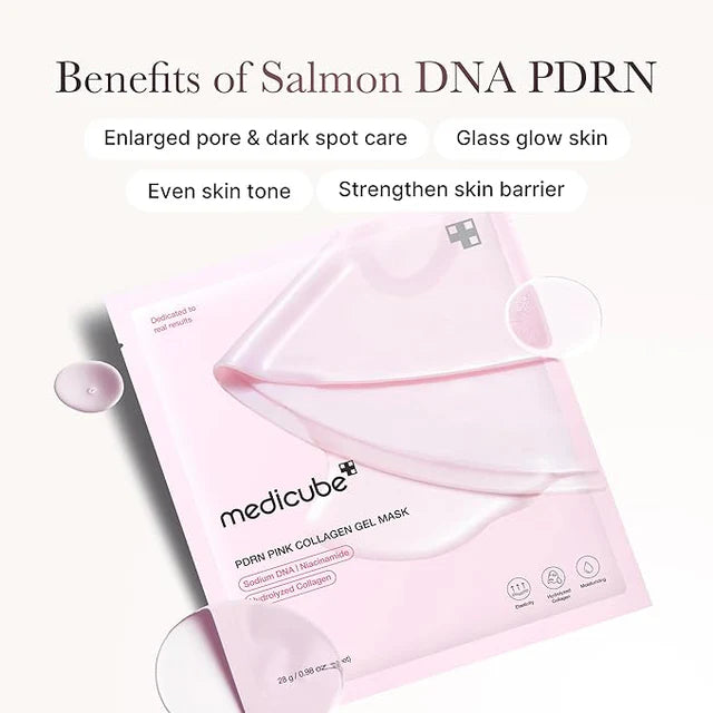 Medicube Salmon PDRN Pink Collagen Jelly Gel Mask -1 Box (4 masks)