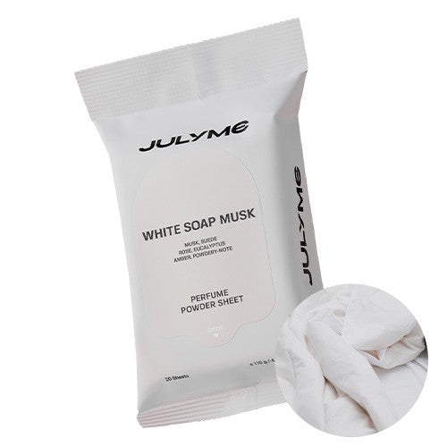 JULYME Perfume Powder Sheet – White Soap Musk (20 Sheets)