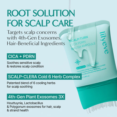 Lilyeve Scalp Turn Cica PDRN Brush Ampoule Mini 30ml