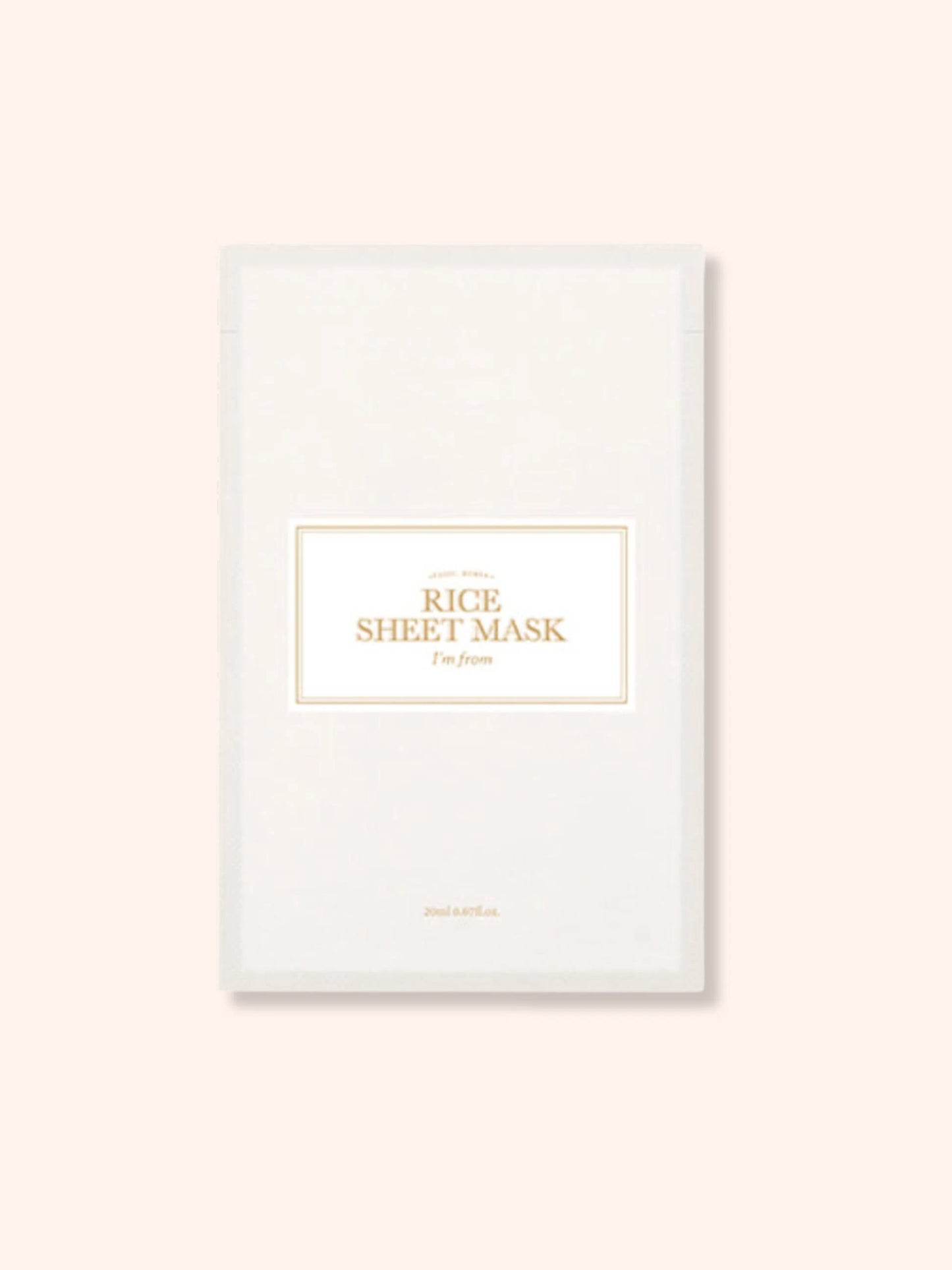 I’m From Rice Sheet Mask (Single)
