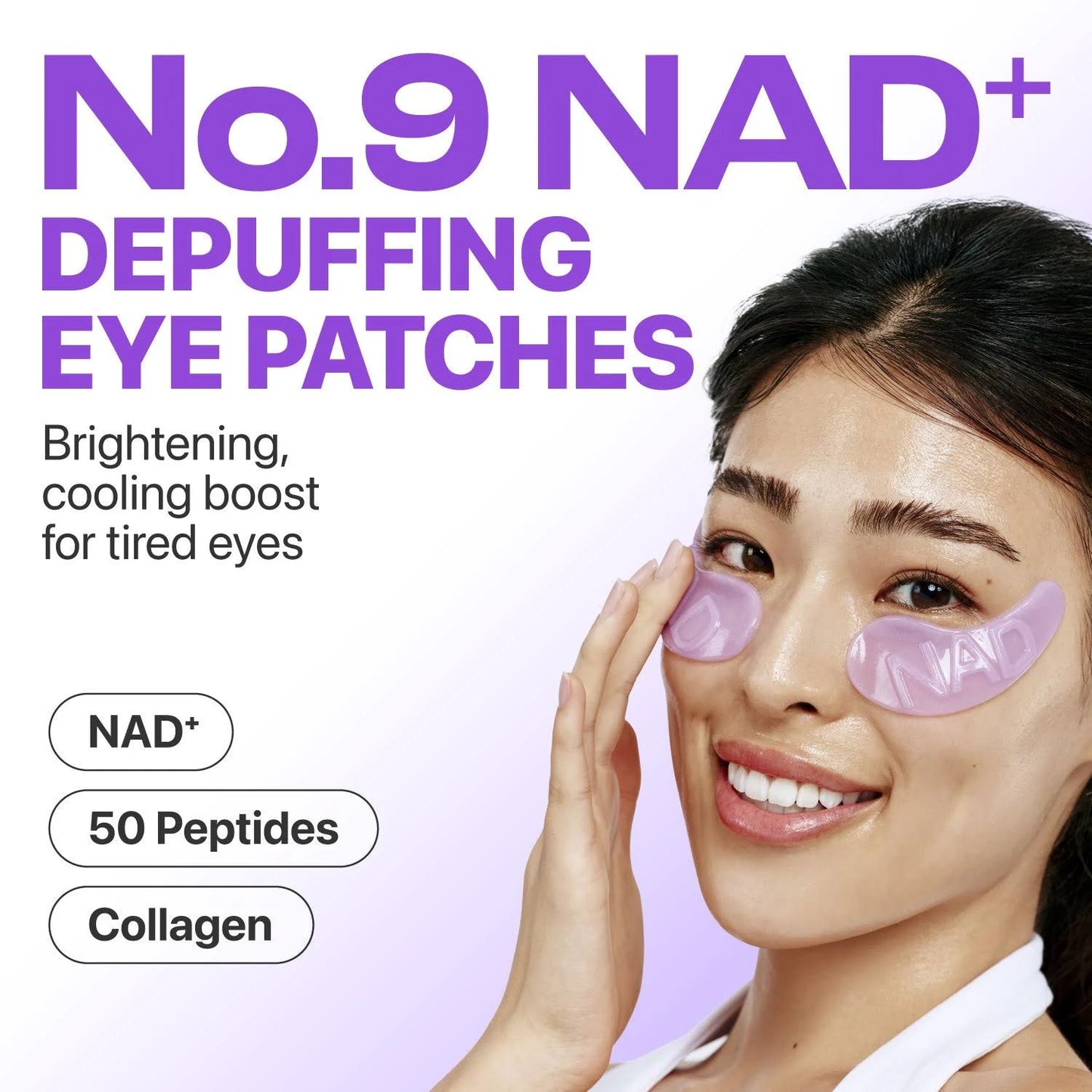 Numbuzin No.9 NAD Collagen Under Eye Patches (5 Pairs)