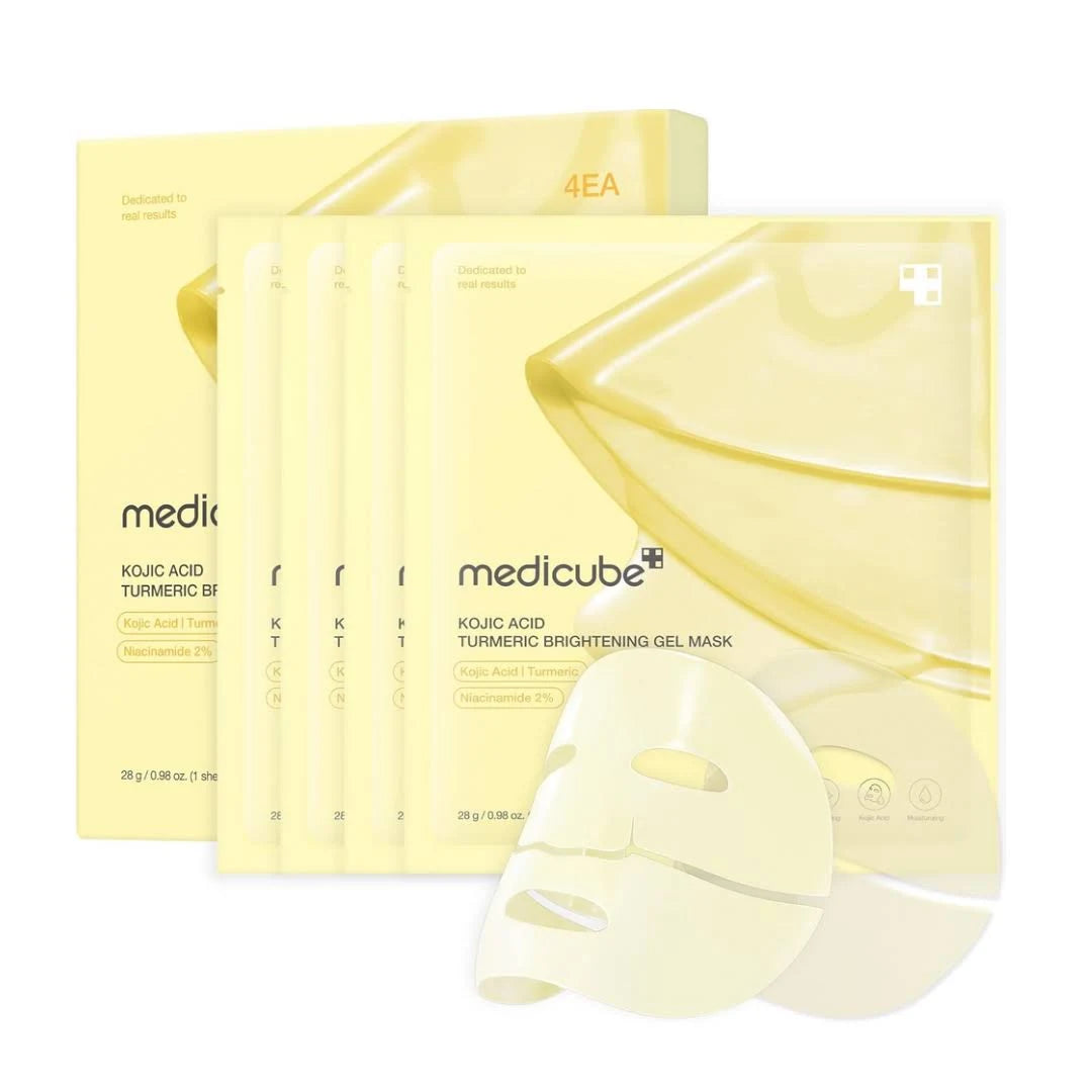 Medicube Kojic Acid Turmeric Brightening Gel Mask 1 Box (4 masks)